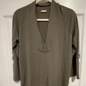Brunello Cucinelli Olive Green Top